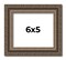 Photo Size Sculpted Silver Picture Frame - UV Acrylic, Foam Board Backing, Hanging Hardware